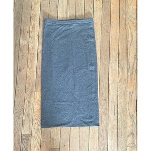 Gray Pencil Skirt